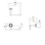 Crosswater Toilet Roll Holder Crosswater Belgravia Toilet Roll Holder