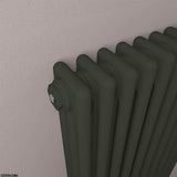 Eastbrook Rivassa Traditional 3 Column Radiator in Matt Black