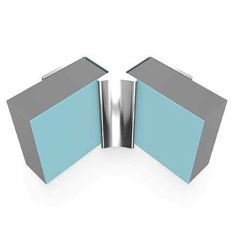 Multipanel Wall Panel 2750mm / Polished Silver Multipanel Wall Profile - Internal Corner - Type A - 2450mm/2750mm