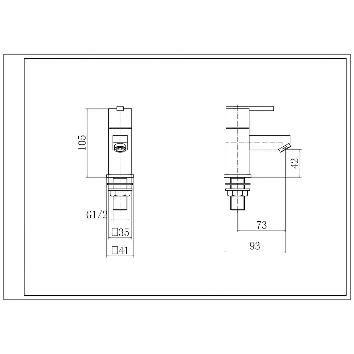 Eastbrook Pillar Basin Tap Eastbrook Prado 600 Basin Taps (Pair) in Chrome