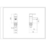 Eastbrook Pillar Basin Tap Eastbrook Prado 600 Basin Taps (Pair) in Chrome