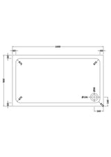 Aquarius Bathrooms Rectangle Shower Tray 1600x900mm Aquarius Urbano Rectangular 45mm Stone Resin Shower Tray in White