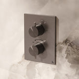 Crosswater Concealed Shower Valve Stainless Steel Crosswater 3ONE6 Lever Crossbox 2 Outlet Multi-Flow Trimset