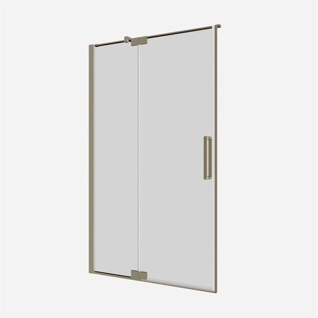 Crosswater Pivot Shower Door Crosswater Optix 10 Pivot Door with Inline 1200mm in Brushed Brass