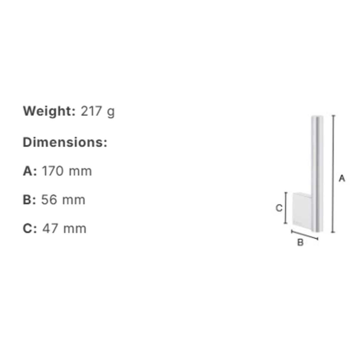 Smedbo Toilet Roll Holder Smedbo Air Spare Toilet Roll Holder