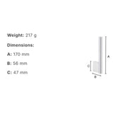 Smedbo Toilet Roll Holder Smedbo Air Spare Toilet Roll Holder