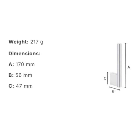 Smedbo Toilet Roll Holder Smedbo Air Spare Toilet Roll Holder