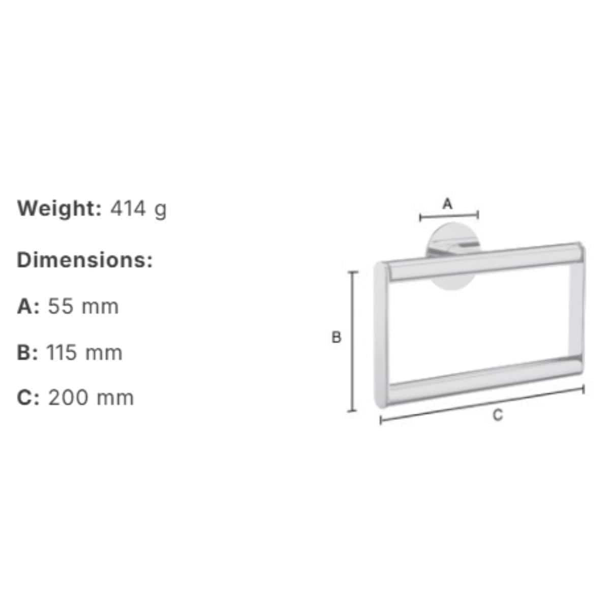 Smedbo Towel Rails and Rings Smedbo Dot Self-Adhesive Towel Ring