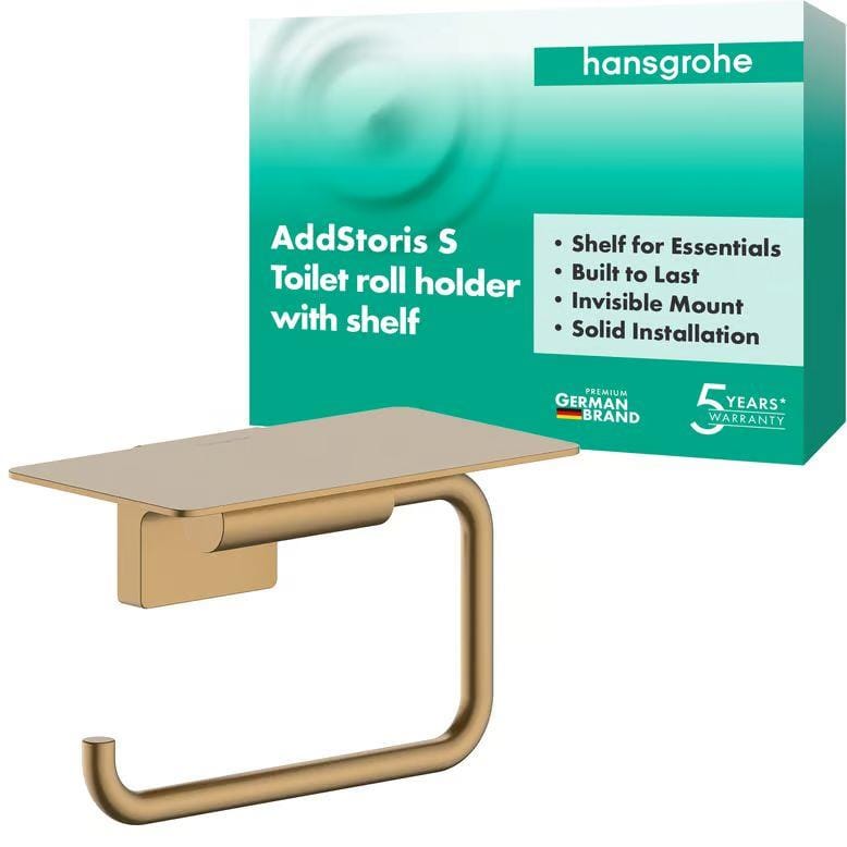 Hansgrohe Toilet Roll Holder Hansgrohe Addstoris S Toilet Roll Holder with Shelf