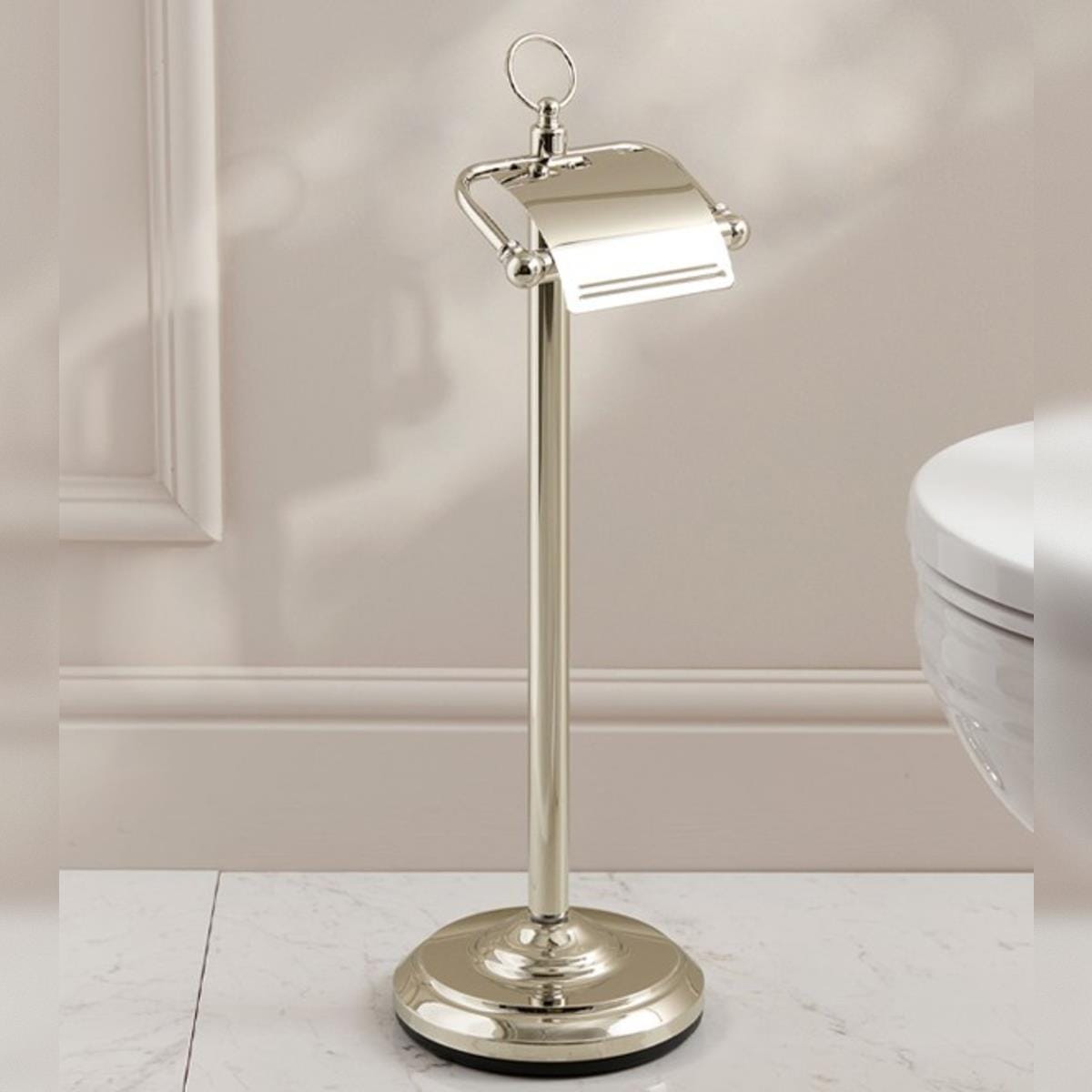 Miller Toilet Roll Holder Miller Signature Freestanding Traditional Toilet Roll Holder with Cover