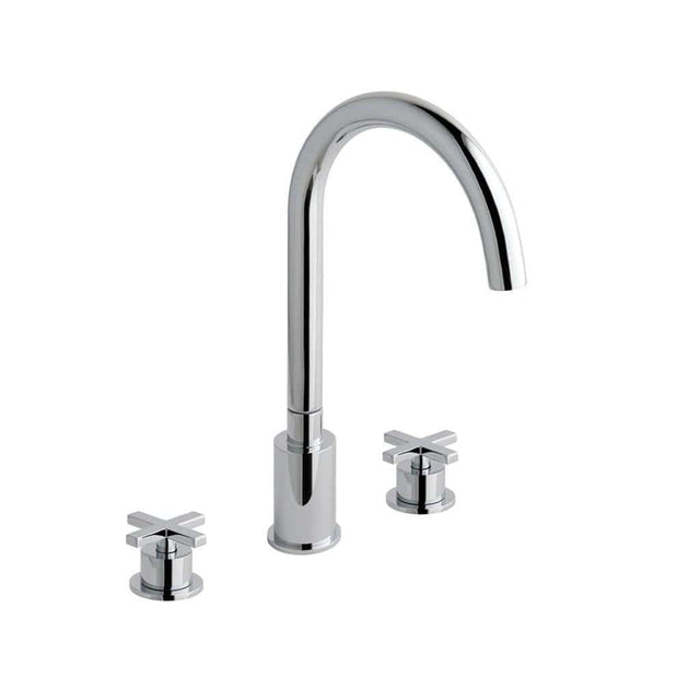 Eastbrook Bath Mixer Eastbrook Prado Star 3 Hole Bath Filler Tap in Chrome