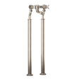 Crosswater Freestanding Bath Filler Brushed Nickel Crosswater Belgravia Floor Standing Bath Filler
