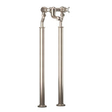 Crosswater Freestanding Bath Filler Brushed Nickel Crosswater Belgravia Floor Standing Bath Filler