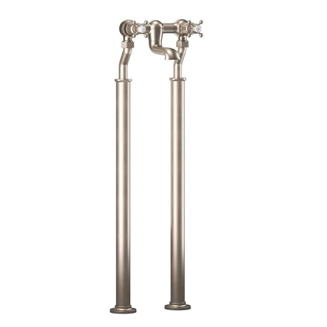 Crosswater Freestanding Bath Filler Brushed Nickel Crosswater Belgravia Floor Standing Bath Filler