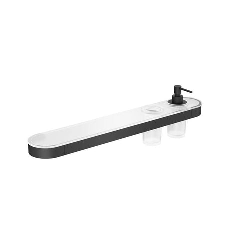 Crosswater Shelf Crosswater Velo Shelf, Soap Dispenser and Tumbler Holder
