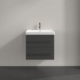Villeroy & Boch Wall Mounted Vanity Unit Villeroy & Boch Avento Wall Hung Vanity Unit 580mm Two Drawers with Basin