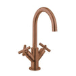 Crosswater Mono Basin Tap Brushed Bronze Crosswater MPRO Crosshead Monobloc Basin Mixer Tap