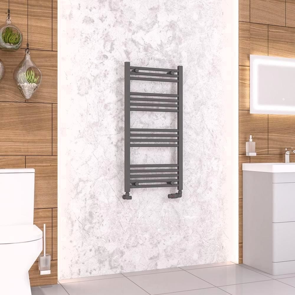Eastbrook Wendover Straight Heated Towel Rail in Anthracite