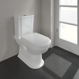 Villeroy & Boch Close Coupled Toilet White Wood - Soft Close Villeroy & Boch Hommage Traditional Close Coupled Toilet with Seat