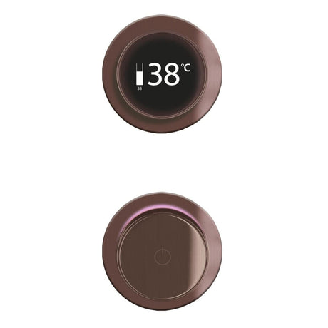 TED Concealed Shower Valve Brushed Bronze TED Togo 2/3 Outlet Concealed Digital Shower Valve with Ring Style Plate
