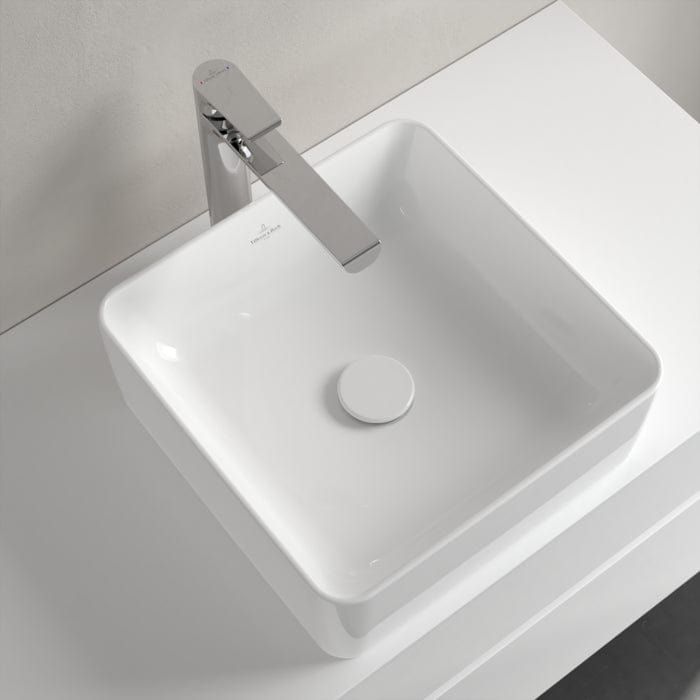 Villeroy & Boch Countertop Basin Villeroy & Boch Collaro 380mm Square Countertop Basin in White Alpin