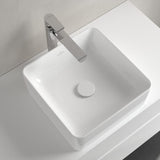 Villeroy & Boch Countertop Basin Villeroy & Boch Collaro 380mm Square Countertop Basin in White Alpin