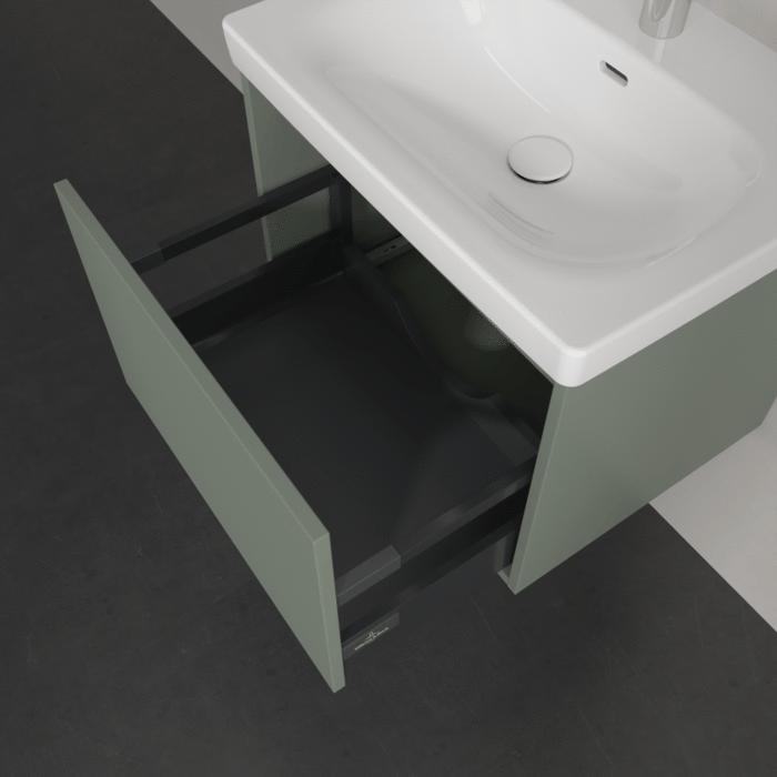 Villeroy & Boch Wall Mounted Vanity Unit Villeroy & Boch Skyla Wall Mounted 600mm One Drawer Vanity Unit with Basin