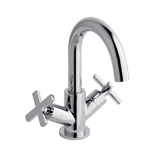 Eastbrook Mono Basin Tap Eastbrook Prado Star Mono Basin Mixer Tap with Swivel Spout and Clicker Waste in Chrome