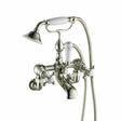 JTP Bath Shower Mixer Nickel JTP Grosvenor Cross Wall Mounted Bath Shower Mixer with Kit