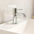 Imex Mono Basin Tap Chrome Imex Ravine Basin Mixer Tap with Universal Clicker Waste
