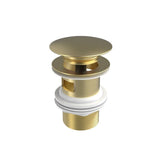 Roca Basin Waste Brushed Brass Roca Click-Clack 65mm Slotted Basin Waste