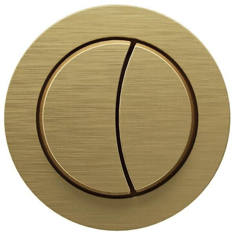 Crosswater Flush Plate Brushed Brass Crosswater Flush Button and Cable
