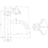 Crosswater Mono Basin Tap Crosswater MPRO Monobloc Basin Mixer Tap