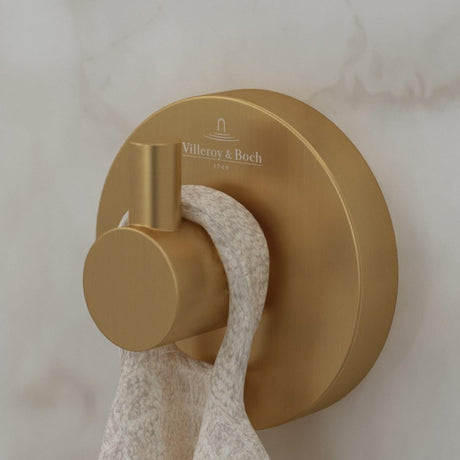 Villeroy & Boch Toilet Roll Holder Brushed Gold Villeroy and Boch Elements -  Tender Robe Hook