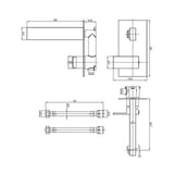 Crosswater Wall Mounted Basin Tap Crosswater Verge 2 Hole Wall Mounted Basin Mixer Tap