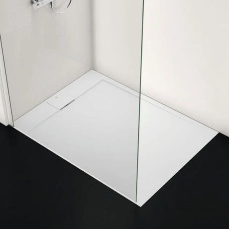 Ideal Standard Rectangle Shower Tray 1000 x 800 Ideal Standard Ultra Flat S i.life Shower Tray in Pure White