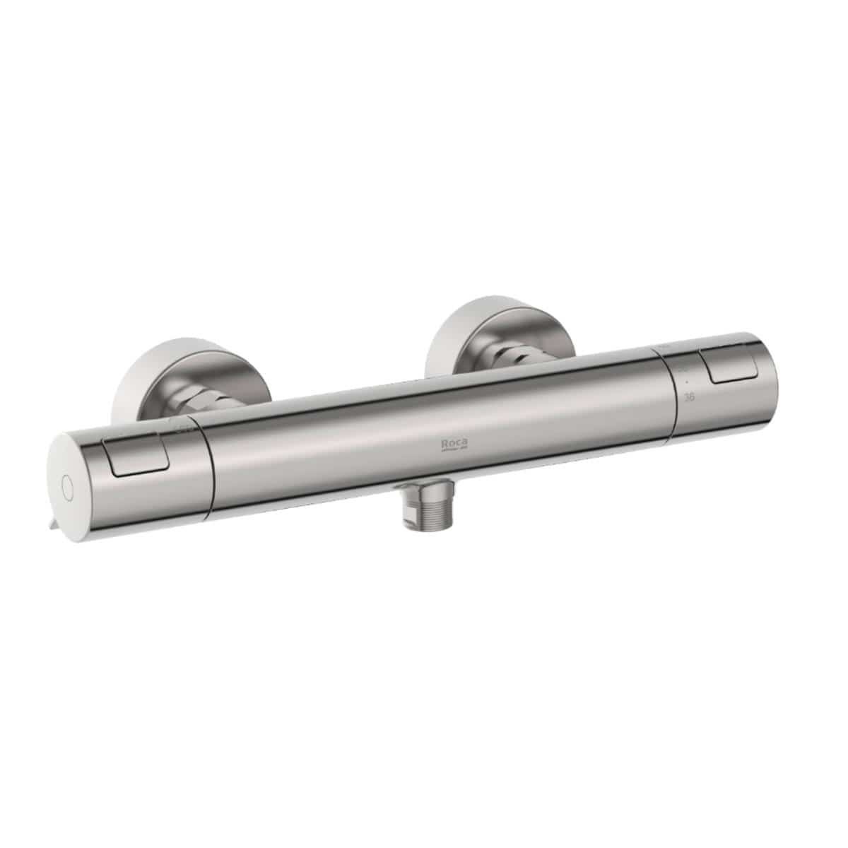 Roca Exposed Shower Set Roca T-500 Thermostatic Bar Shower Valve with with Shower Handset and Slide Rail Set