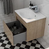 Imex Wall Mounted Vanity Unit Imex Alma Wall Mounted Single Drawer 600mm Vanity Unit with Basin