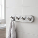 Smedbo Robe Hook Brushed Chrome Smedbo Home Quadruple Robe Hook