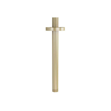 Imex Fixed Shower Arm Brushed Brass Imex 200mm Round Ceiling Mounted Shower Arm