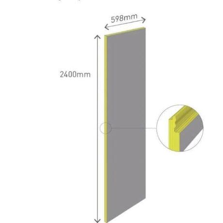 Multipanel Wall Panel 2400 x 598mm / Hydrolock Multipanel Linda Barker Wall Panels in Concrete Elements