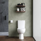 Aquarius Bathrooms Close Coupled Toilet Aquarius Origin Rimless Close Coupled Open Back Toilet with Soft Close Seat