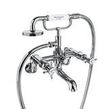 Burlington Bath Shower Mixer Burlington Guild Wall Mounted Bath Shower Mixer in Chrome