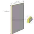 Multipanel Wall Panel 2400 x 1200mm / Straight Edge Multipanel Linda Barker Wall Panels in Stone Elements