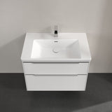 Villeroy & Boch Wall Mounted Vanity Unit Villeroy & Boch Subway 3.0 Wall Hung 800mm Two Drawer Vanity Unit with Basin