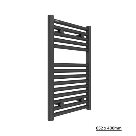 Tissino Ladder Rails 652 x 400 / Central Heating Tissino Hugo2 Designer Towel Radiator in Anthracite