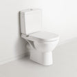Villeroy & Boch Close Coupled Toilet Villeroy & Boch O.novo Compact Rimless Open Back Close Coupled DirectFlush Toilet with Soft Close Seat