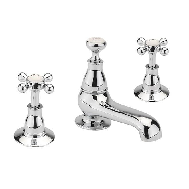 Sagittarius 3 Tap Hole Basin Set Sagittarius Kensington Lever 3 Hole Basin Mixer Tap with Pop Up Waste in Chrome