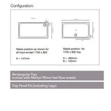 Merlyn Rectangle Shower Tray Merlyn MStone Rectangle Shower Tray