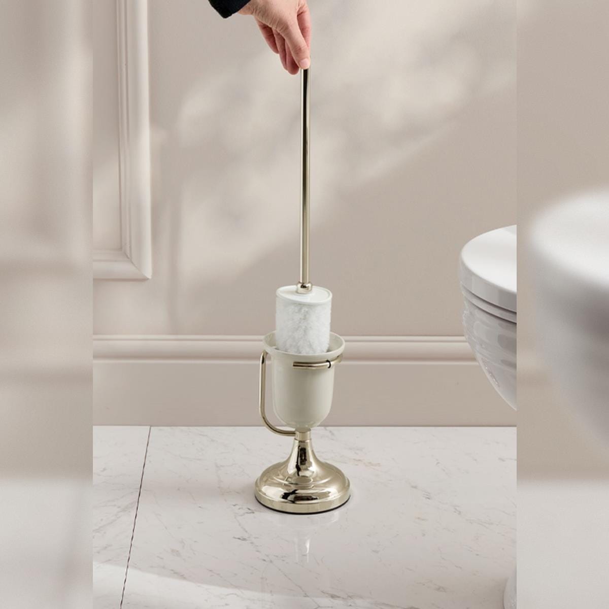 Miller Toilet Brush Miller Signature Freestanding Traditional Toilet Brush and Holder